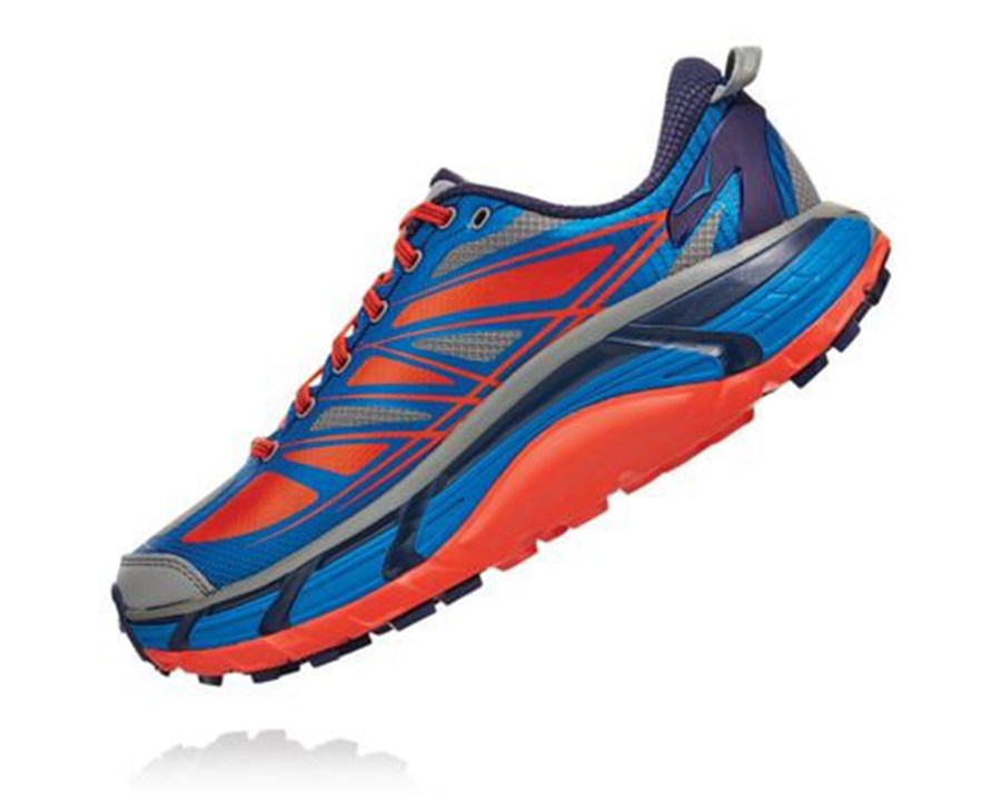 Hoka One One Mens Trail Shoes - Mafate Speed 2 - Blue - TNQU09625